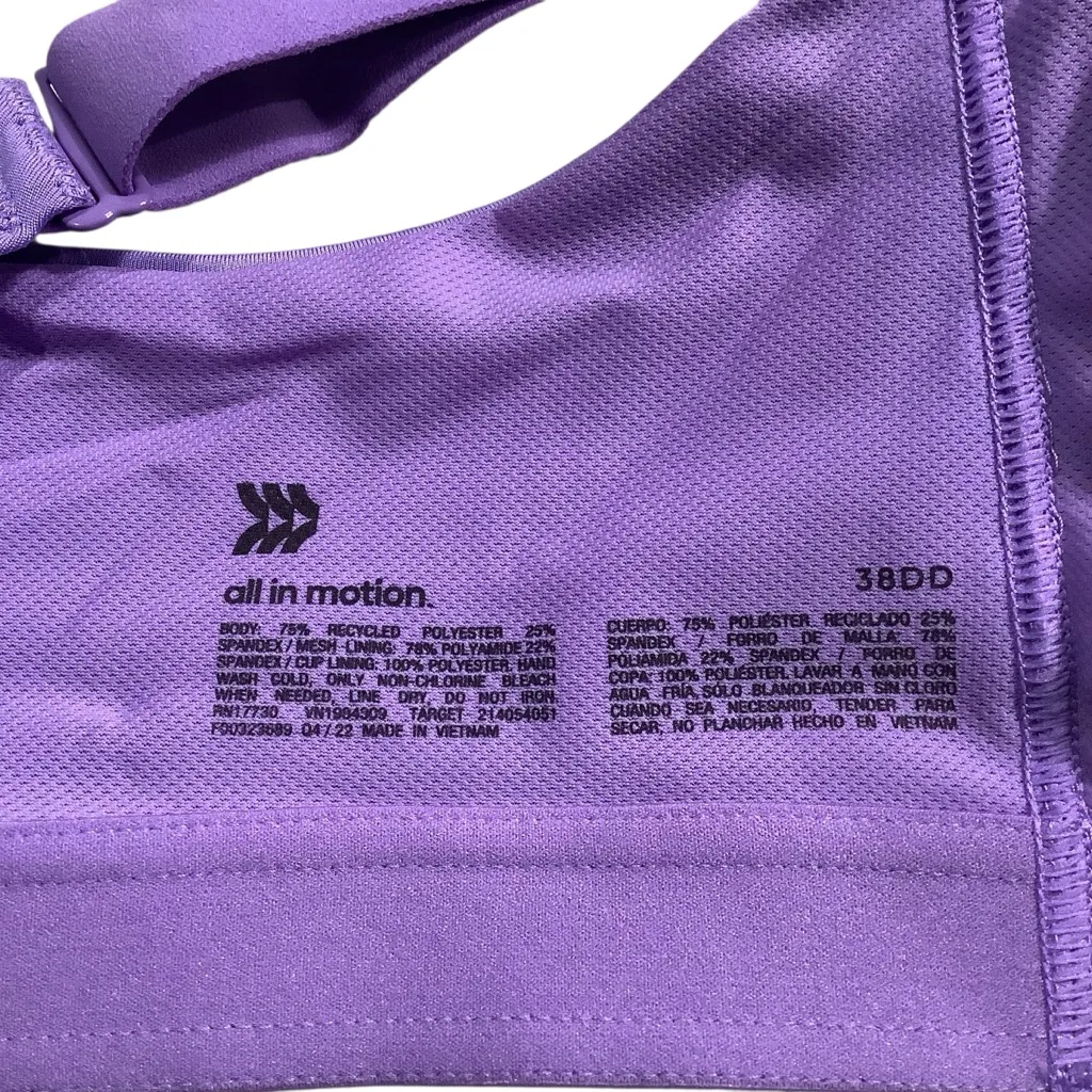all in motion Sports Bra WithOptional Strap Positions. Size 38DD BRAND NEW - Image 8