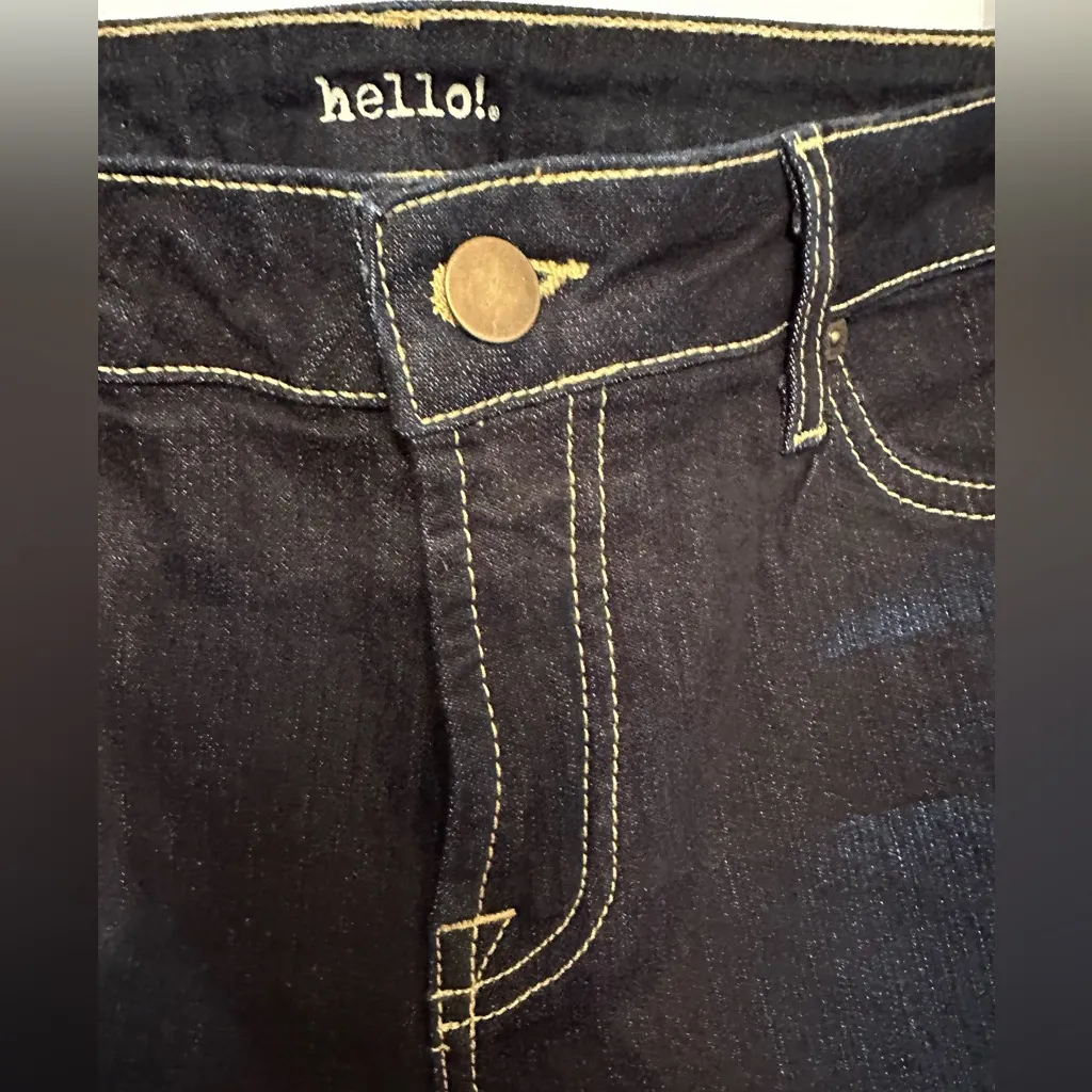 Hello! Skinny Jeans Dark Wash Denim Pants Size 30 Made in Los Angeles Blue - Image 5