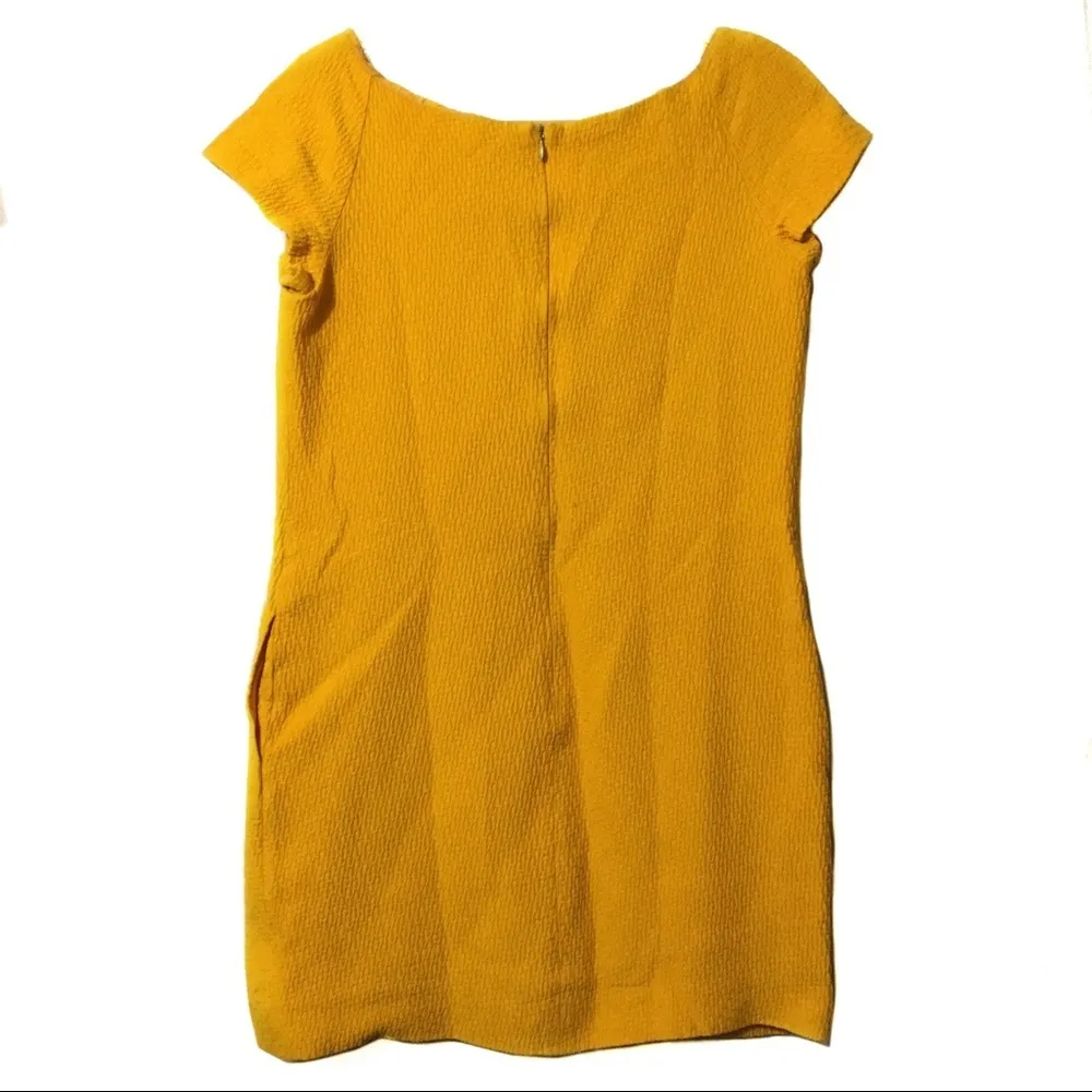 Moschino AEFFE Spa yellow/orange dress bow detail size 42‎ - Image 5
