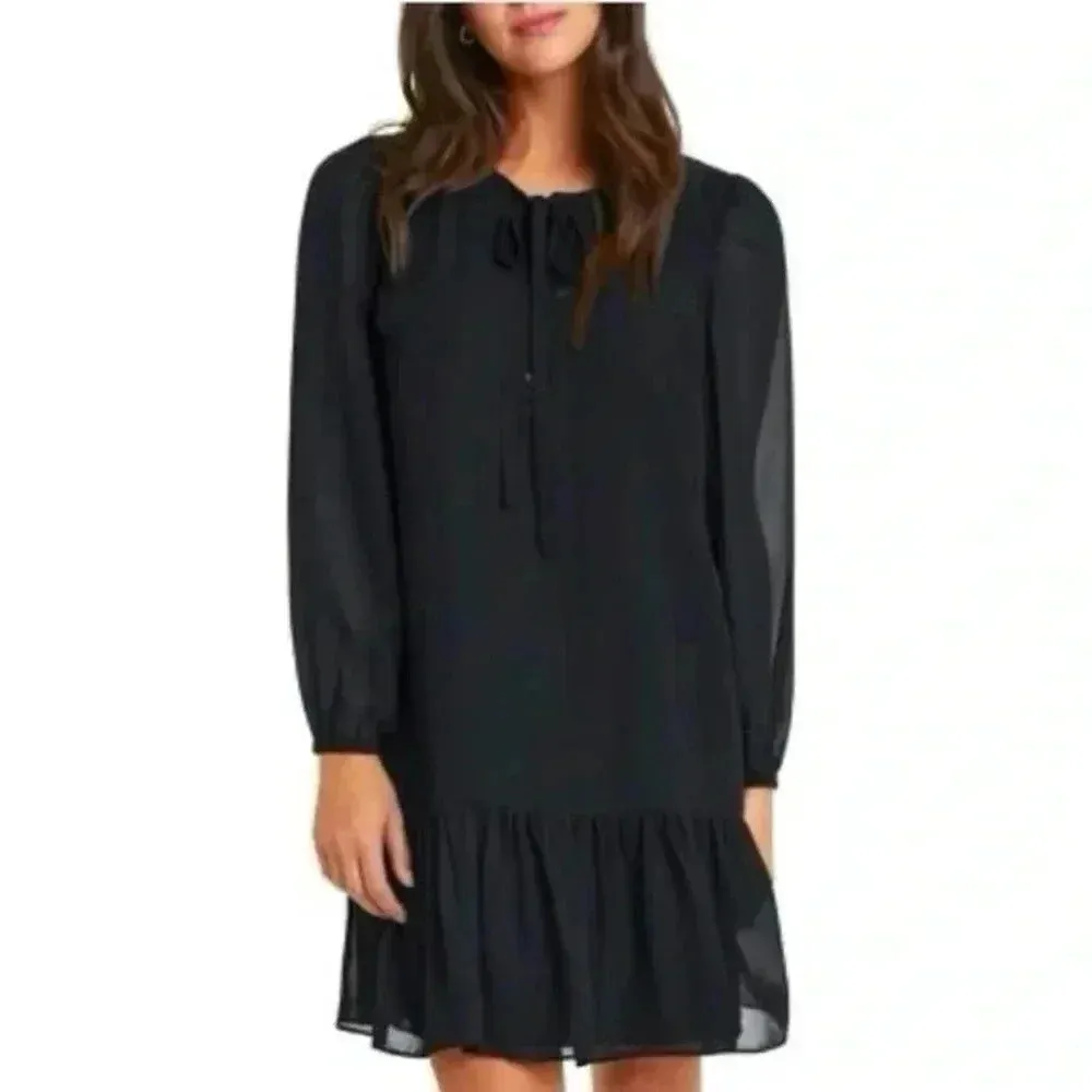 Draper‎ James gothic black shift dress size large #162 - Image 2