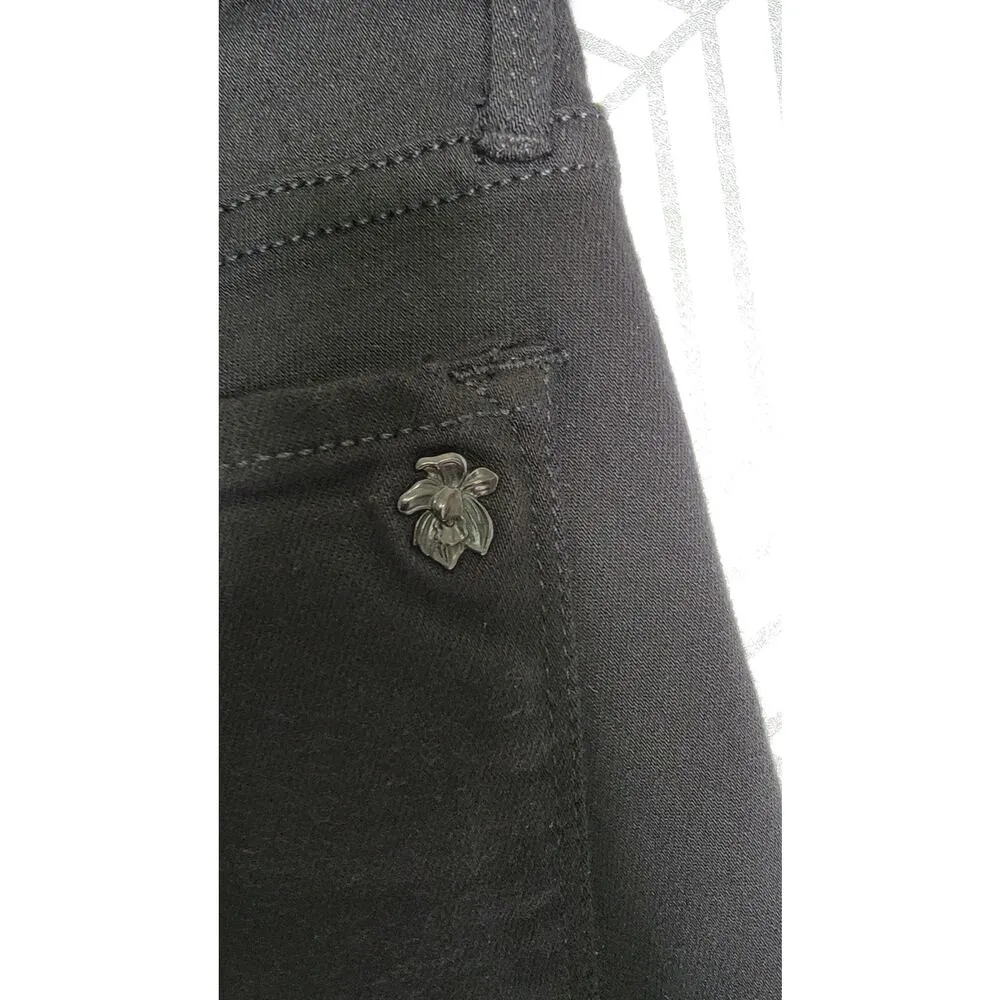 Black Orchid Black Noah Ankle Fray Skinny Jeans w/ Gold Racer Stripes - Image 12