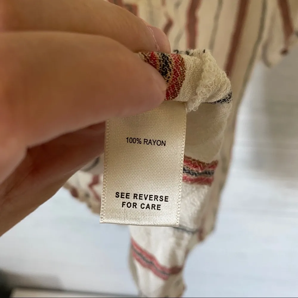 Willow + Root  Striped Blouse Sz Small - Image 9