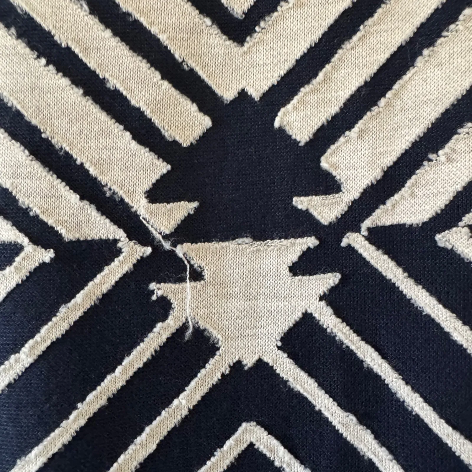 Chelsea & Violet sz M Womens Navy Patchwork Aztec Sleeveless Dress Bohemian Fall - Image 6