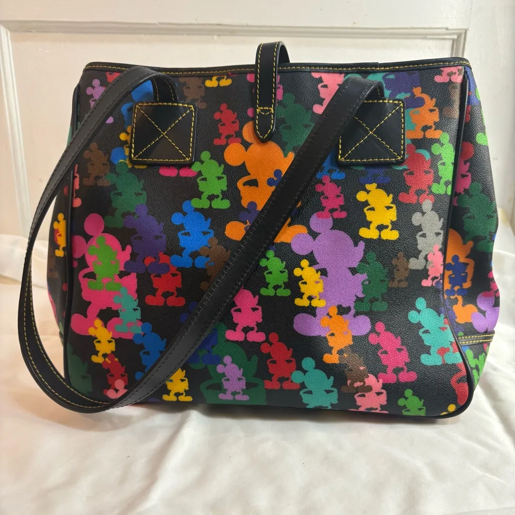 Dooney & Bourke Disney "Wonder Mickey Silhouettes" medium tote bag 2010 - Image 3