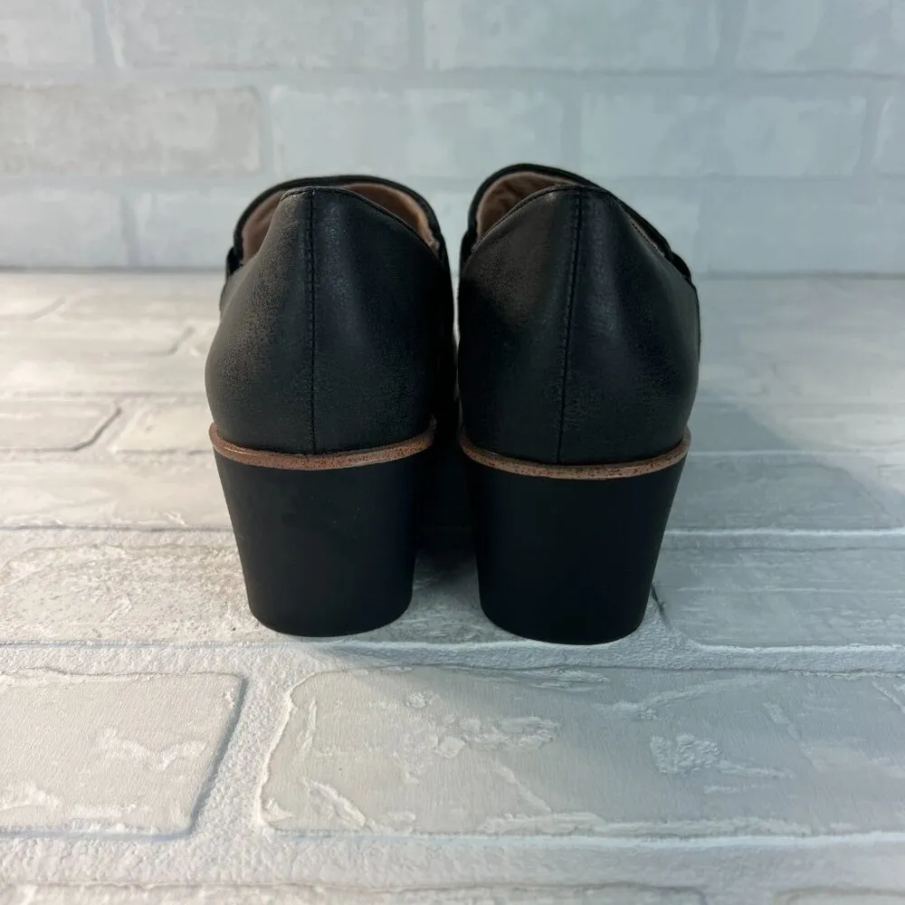 LifeStride Velocity 2.0 Booties Womens 8 Black Zora Wedge Slip On Loafer Comfort - Image 3