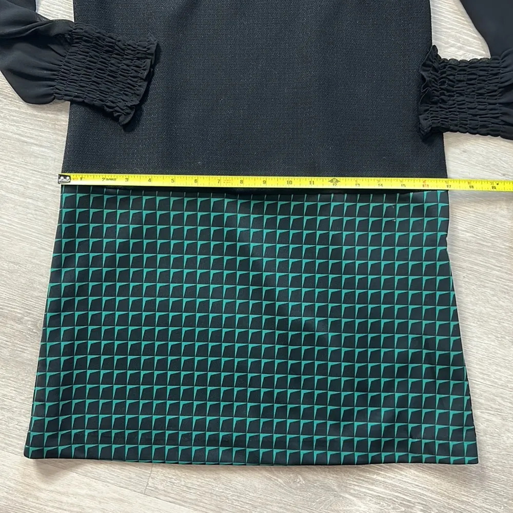 Moma • long sheer sleeve printed dress - Image 11