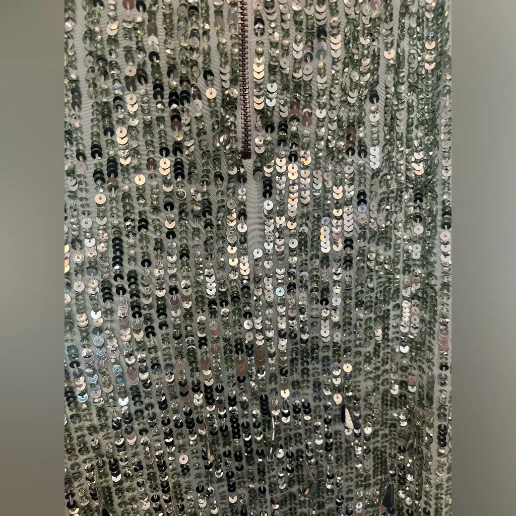 NWT Alice + Olivia Charity Embellished Gown Skirt in Sea Spray - Image 15