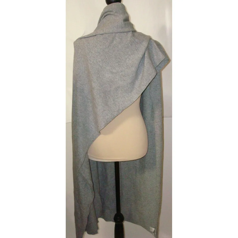 NWT New 100% Cashmere Scar Wrap Ryllace Womens Light Gray Heather 100 X 28 - Image 2