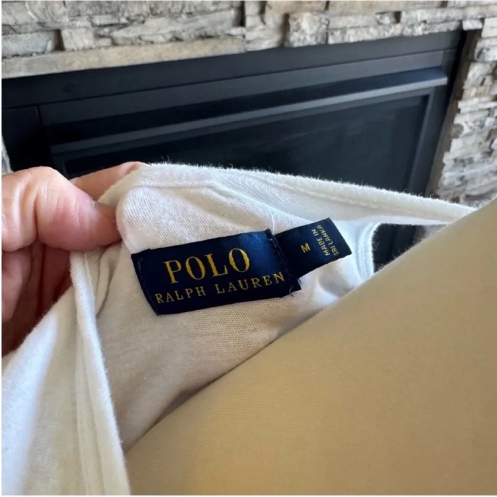 Polo by Ralph Lauren White Tank Top with Embroidered Detail - Image 12