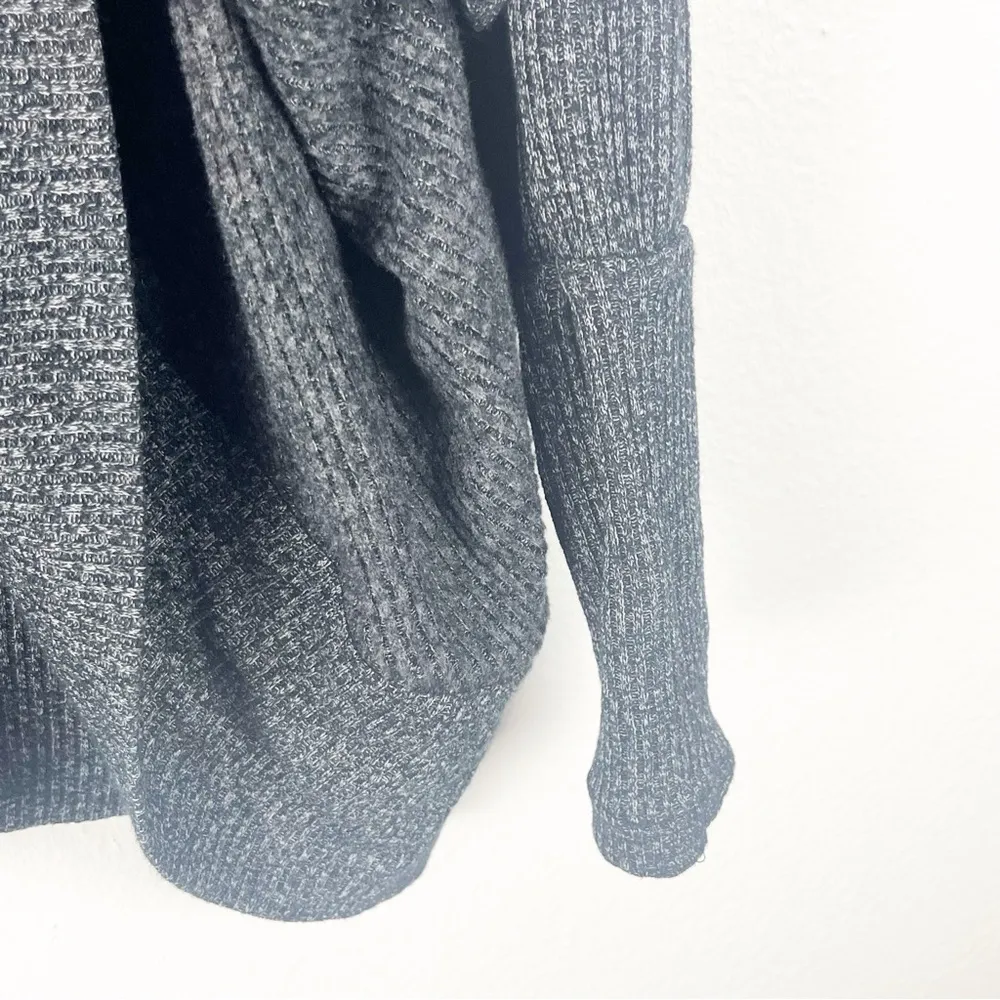 ANTHROPOLOGIE MAEVE Gray Ingrid Cocoon Ribbed Long Sleeves Open Cardigan XS - Image 8