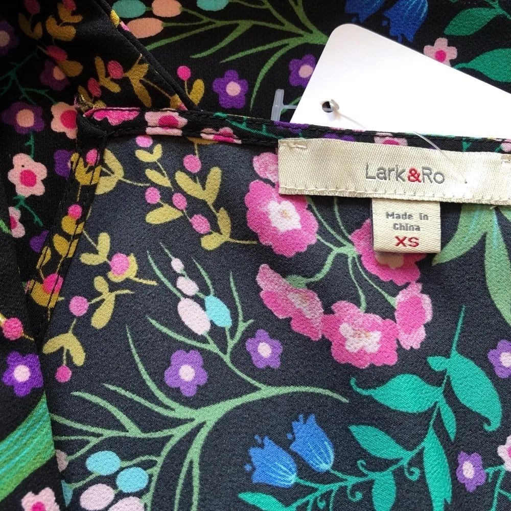 🆕 Lark & Ro floral sleeveless v neck maxi … Size XS - Image 11