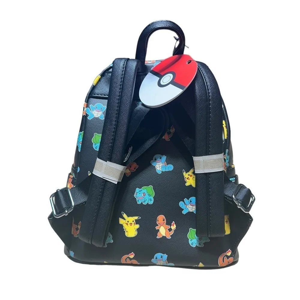 Loungefly Pokemon Starter Black Mini Backpack - Image 4