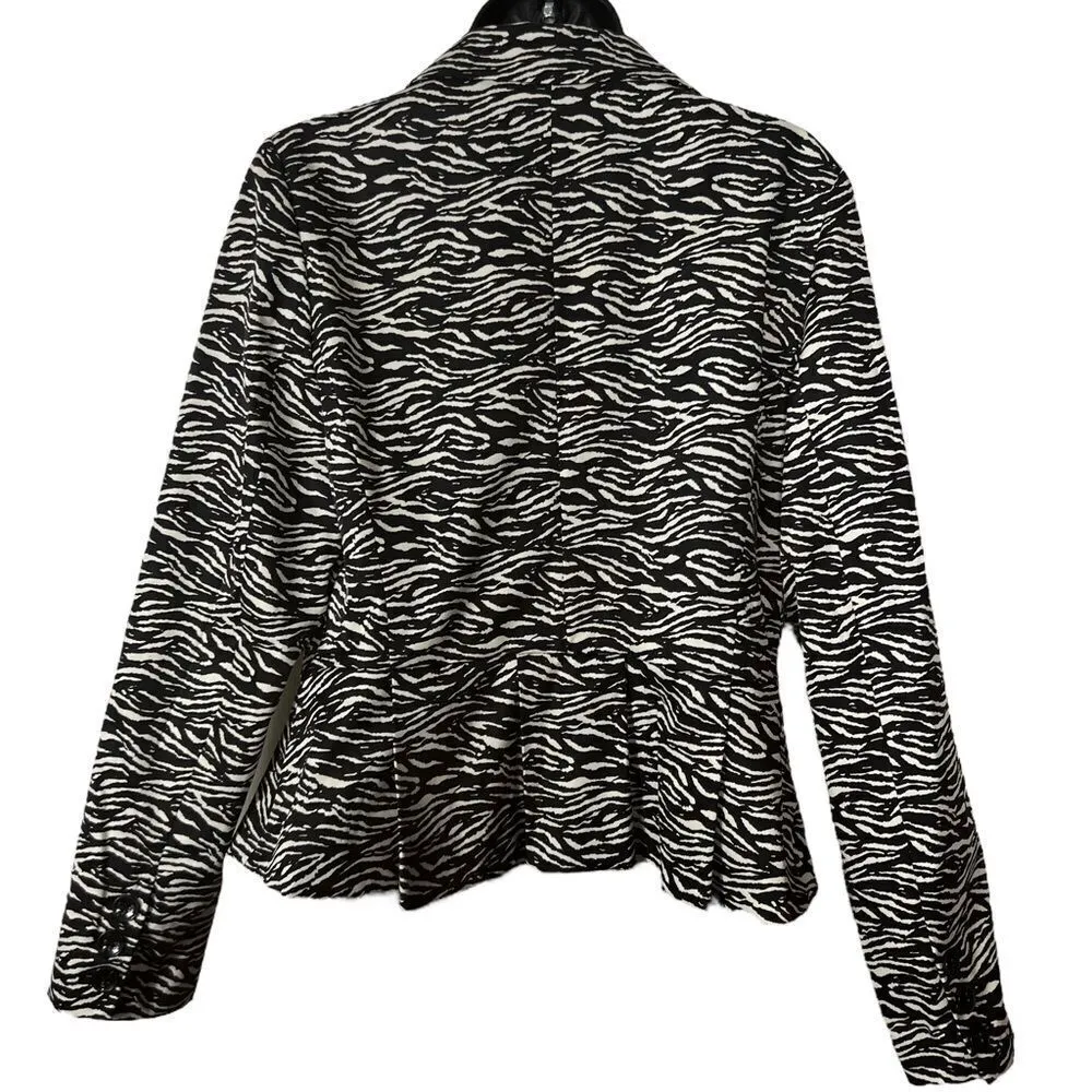 Sandro Zebra Print Blazer Jacket - Image 13