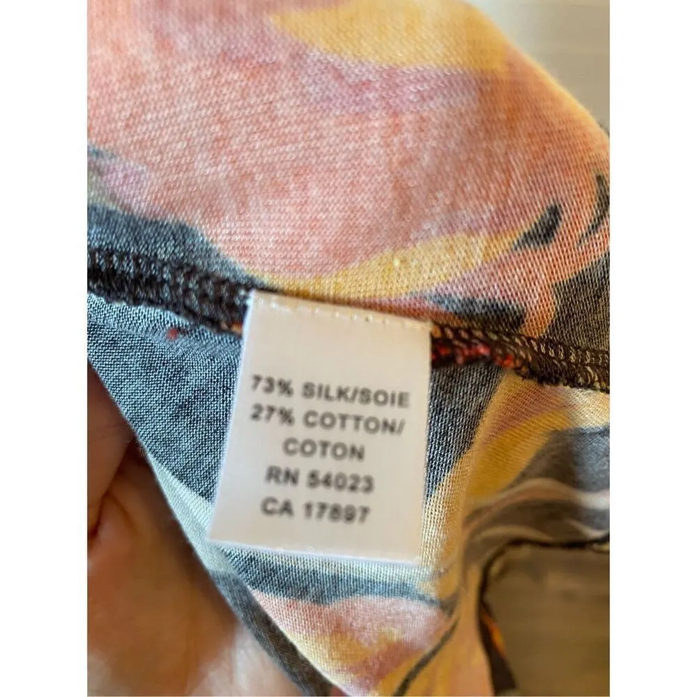 Banana Republic Vintage Silk Tropical Floral Wrap Swim Skirt - Image 5