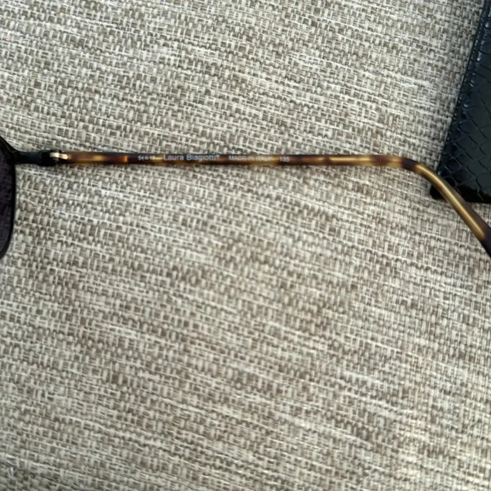 Vintage Laura Biagiotti 80's FAB bronze tortoise Sunglasse brand new never worn Brown - Image 5