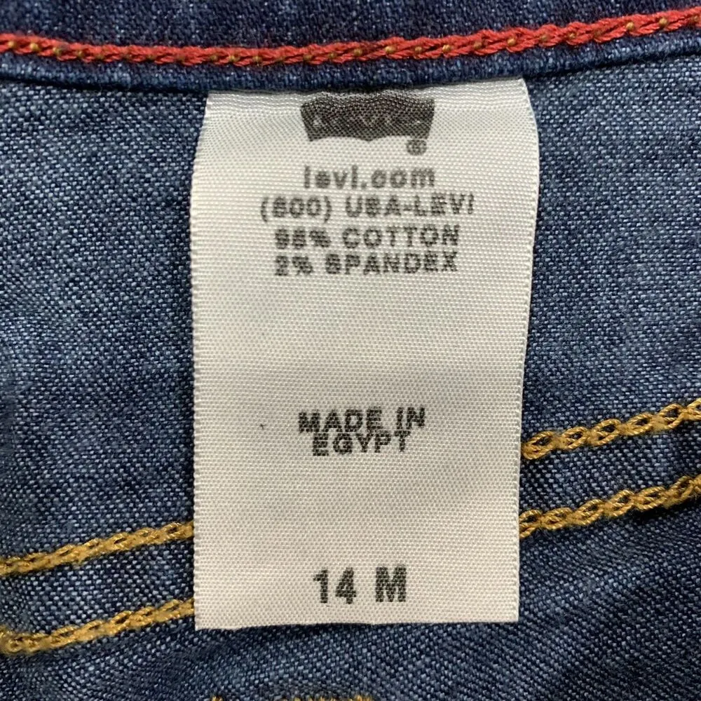 Levi’s 550 Size 14 Jeans Relaxed Boot Cut Stretch Cotton Blend Mid Rise Denim - Image 2