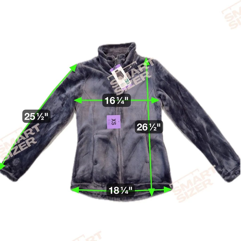 32 Degrees Charcoal Fleece Jacket - Image 3