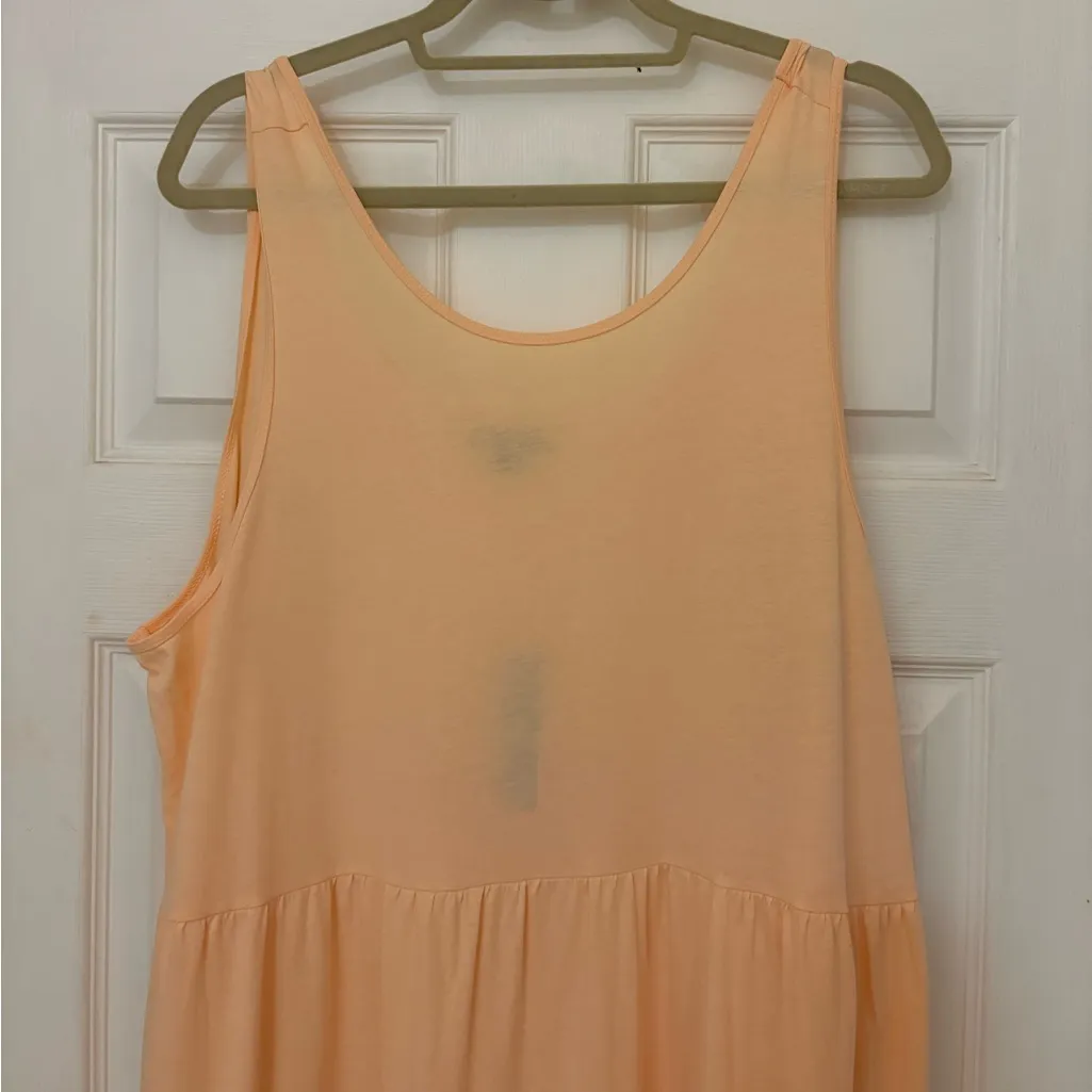 NWT!! J Crew Broken-In Jersey Tiered Maxi Dress in Light Orange - Image 5