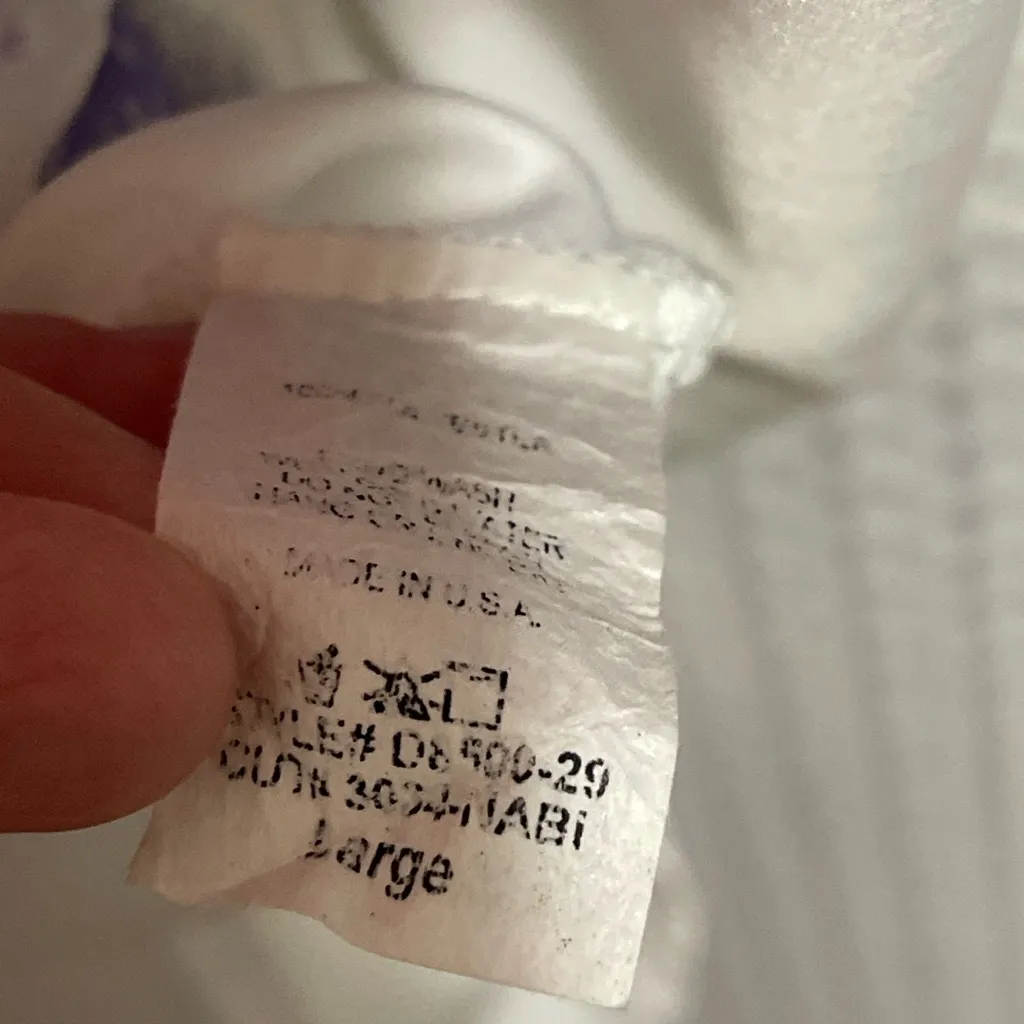 Peach Love California Boho Scarf Print Dress Large Pink Orange Purple - Image 3