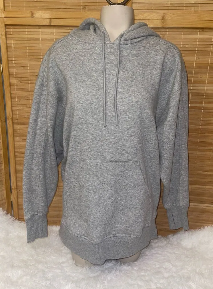 JoyLab joy lab gray hoodie hooded sweatshirt EUC woman’s small thumb holes - Image 1