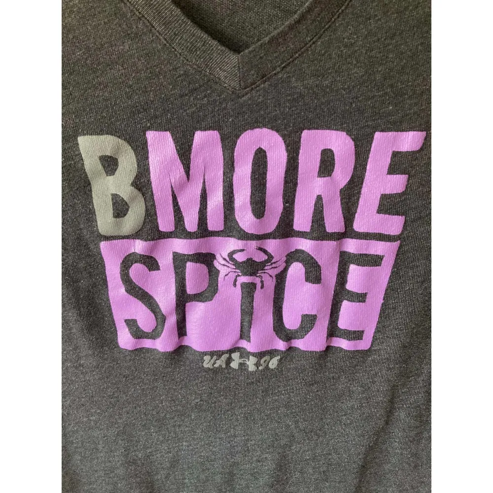 Baltimore Crab Fitted T-Shirt Gray Size Small - Image 3