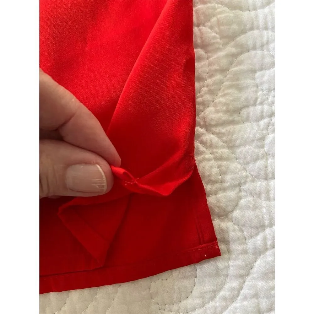 Armani Exchange Red Sleeveless Pleated Blouse Size Small​ - Image 7