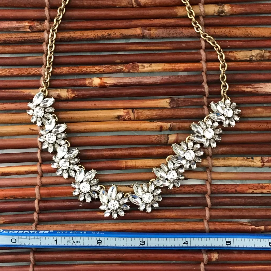 J.Crew  Glitzy Rhinestone Necklace - Image 7