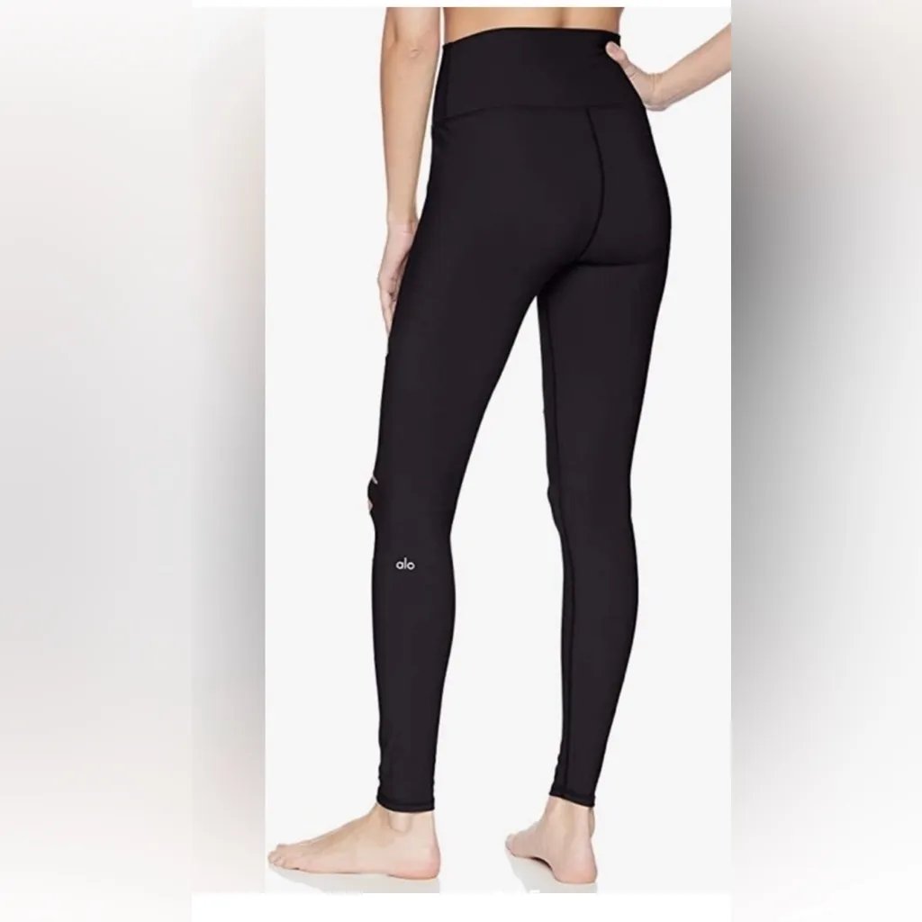 Alo Black High-Waisted Cutout Leggings - Image 3