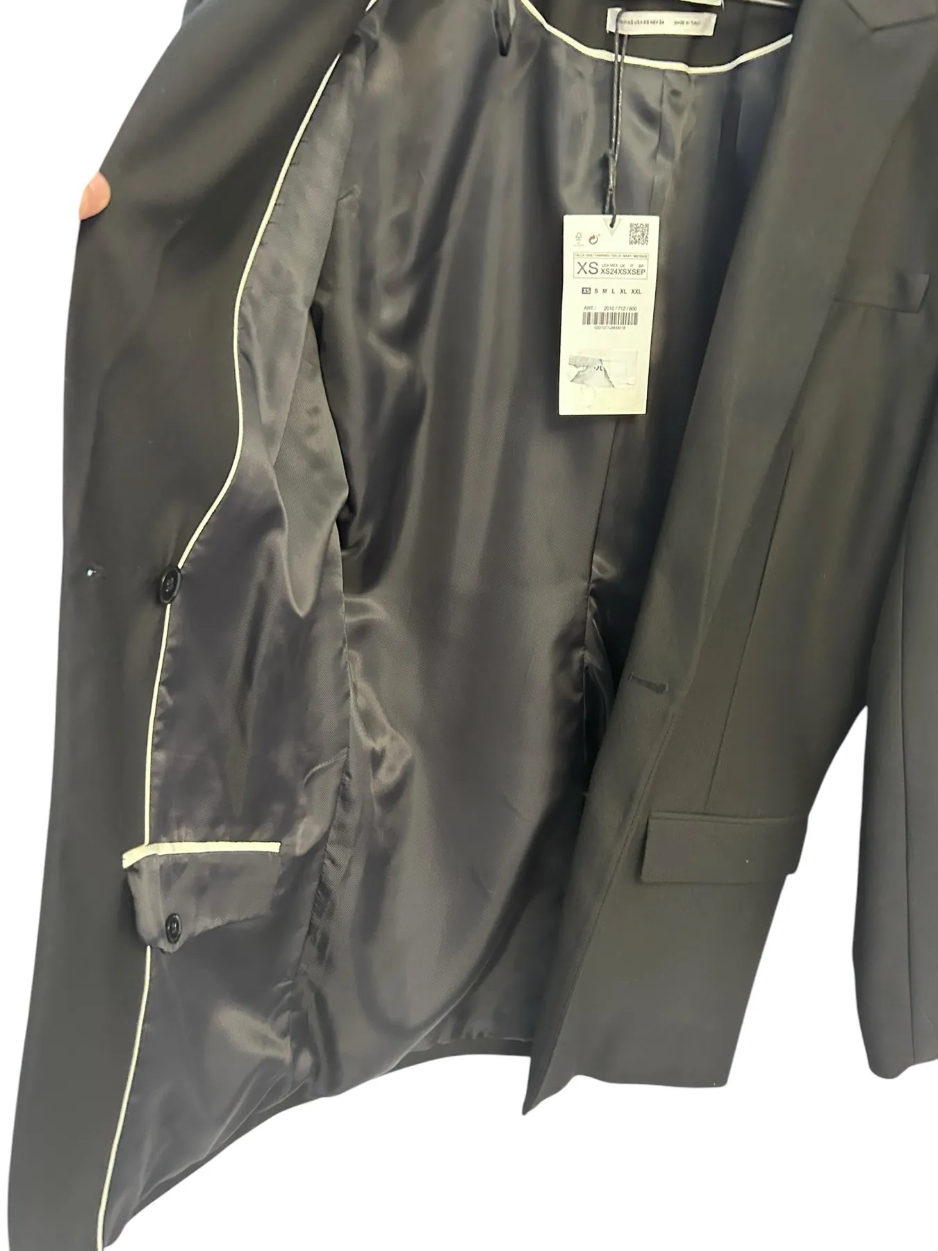 Zara x Kaia Gerber collaboration black oversized fit blazer BLACK XS NWT - Image 10