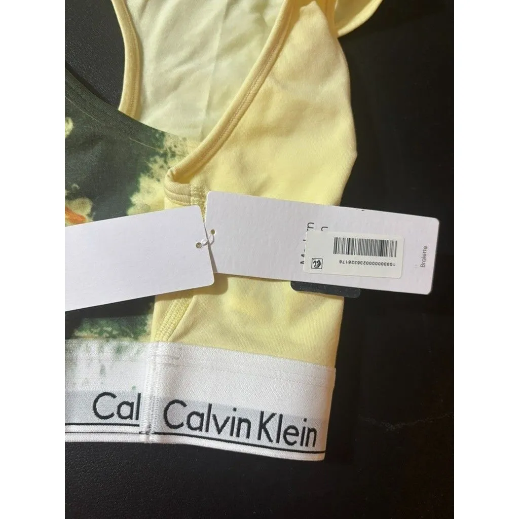 Calvin Klein Womens Modern Cotton Unlined Tie-Dye Bralette Size S POLAR LIGHTS - Image 6