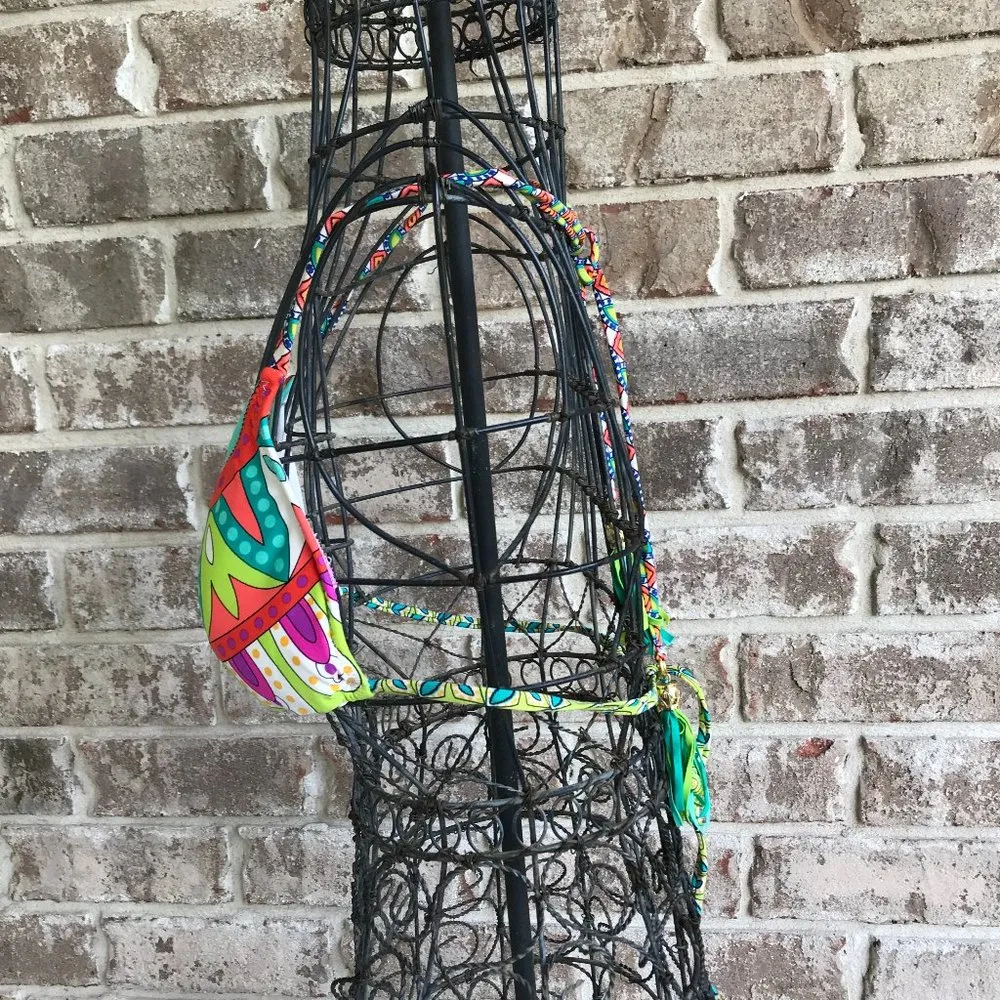 Trina Turk  Bikini top Size 2 Triangle Multi Color - Image 9