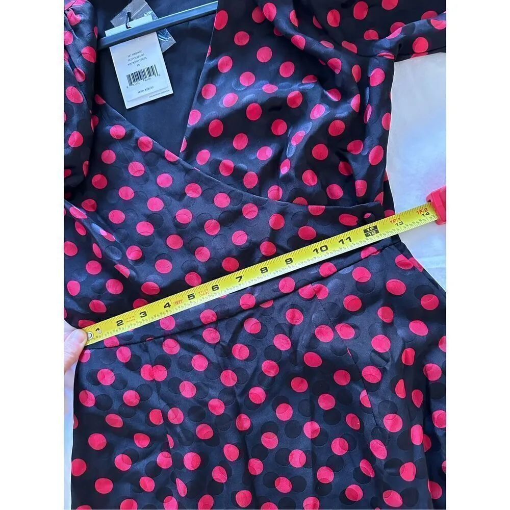 NWT Re/Done Polka Dot 80s Silk Dress Size XS - Image 9