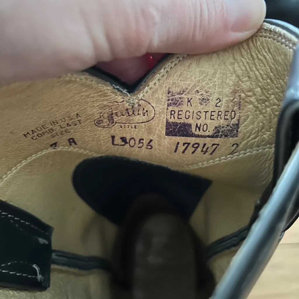 Justin Gray Western Cowboy Cowgirl Boots L3056 Women’s Size 7 - Image 9