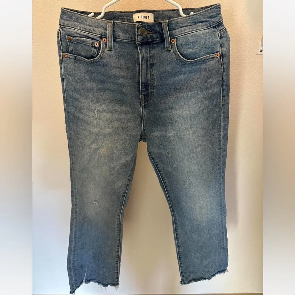 Pistola Lennon High Rise Cropped Boot Jeans in Zuma 29 - Image 2