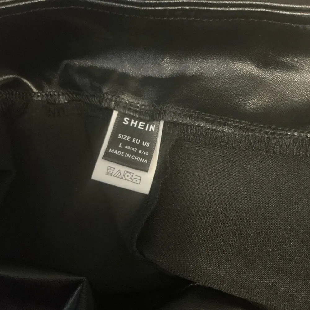 SHEIN EZwear Plus High Waist PU Leather Leggings - Image 5