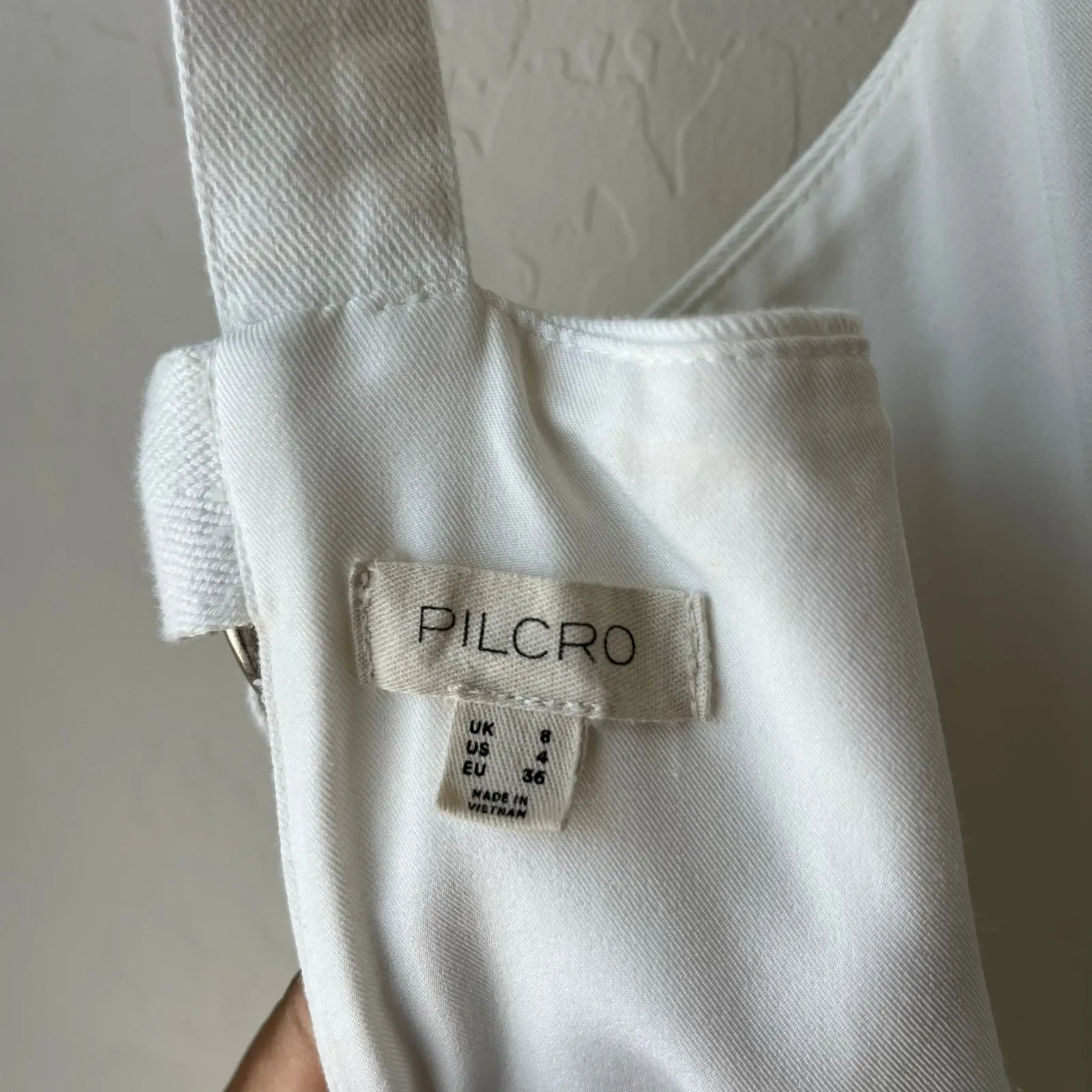 Pilcro Anthropologie Ivory White Sleeveless‎ Drop-Waist Lace Midi Dress Size 4 - Image 7