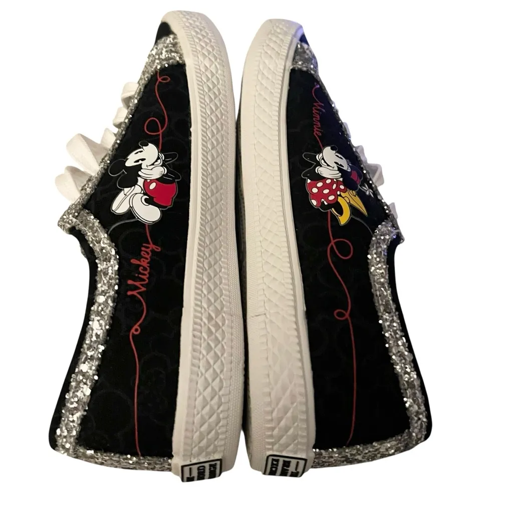 Disney Bradford Exhange Mickey & Minnie Sparkling Bling Sneakers Size 7.5 - Image 14