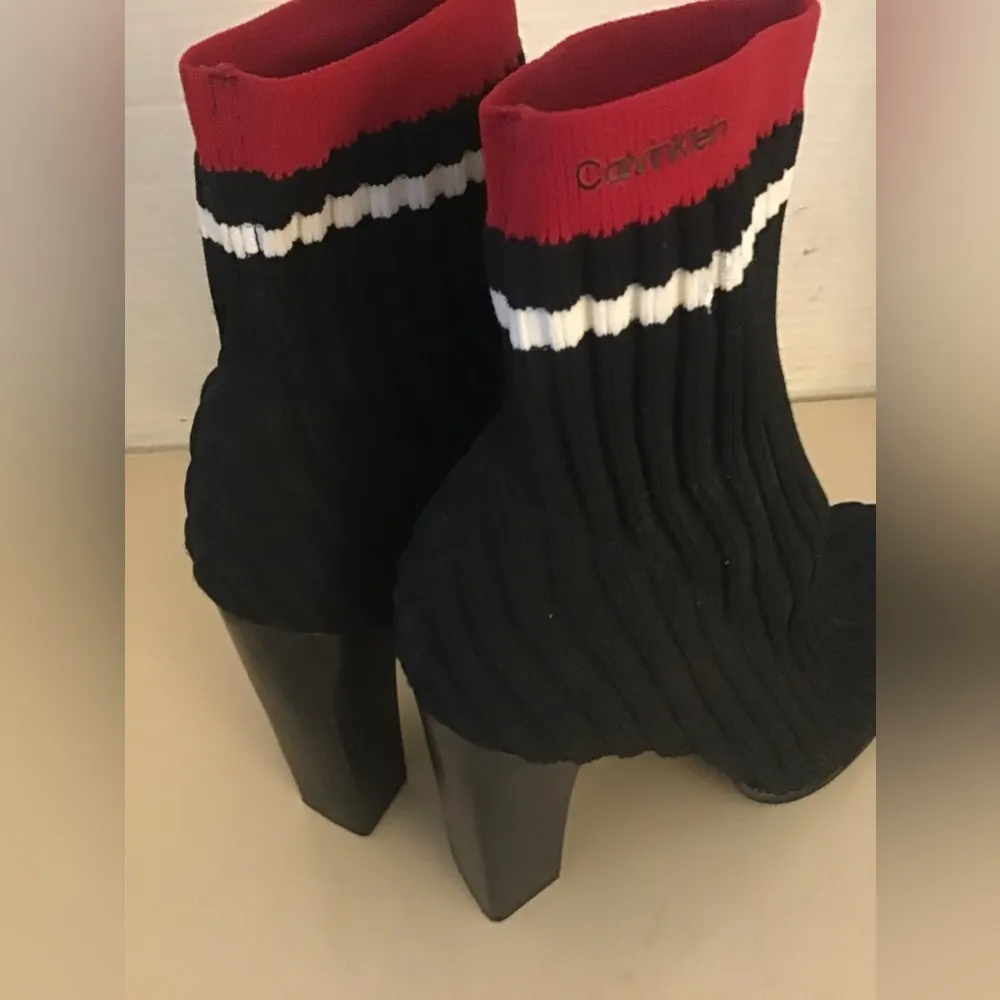 women black knit rib Antonette heel boots US 9.5 - Image 7