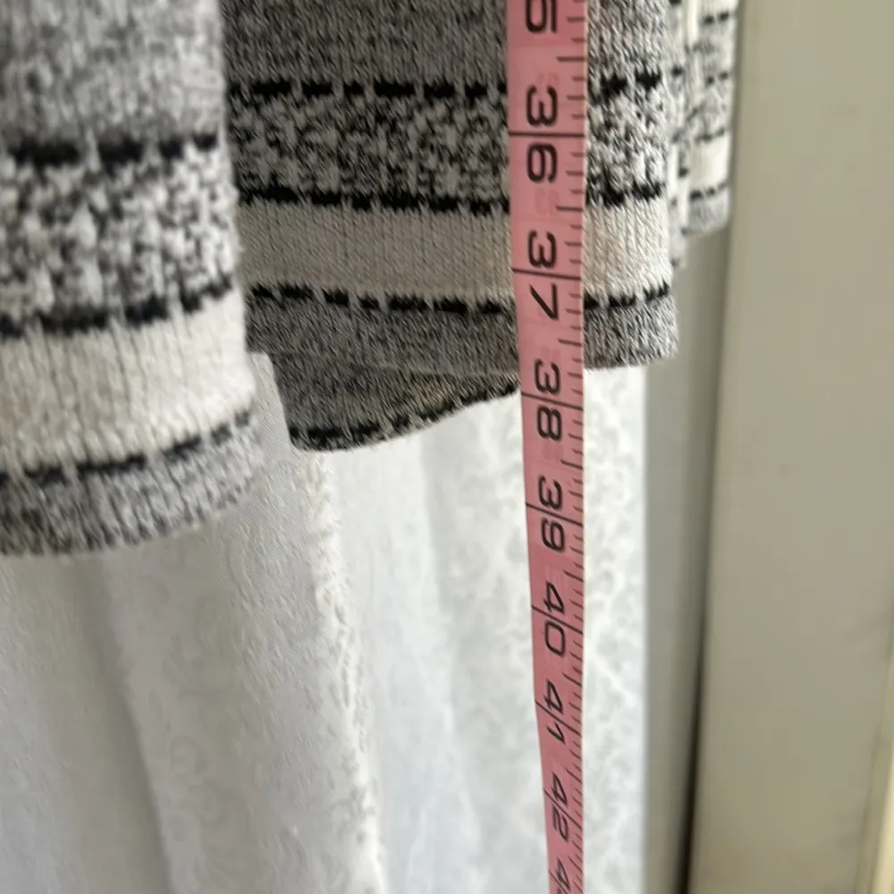 LANE BRYANT STRIPED DUSTER SWEATER Sz: 1X - Image 4