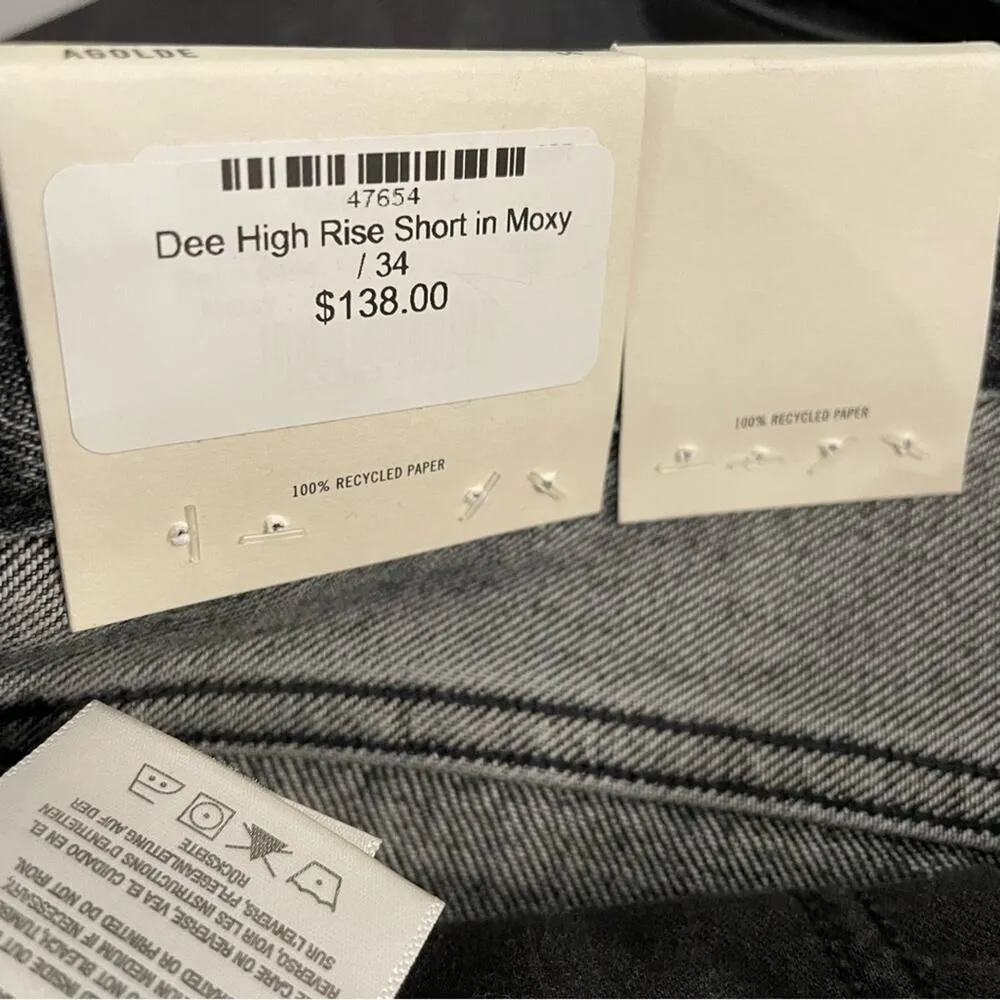 Agolde Women’s Dee Vintage High Rise Short in Moxy Sz 34 - Image 8