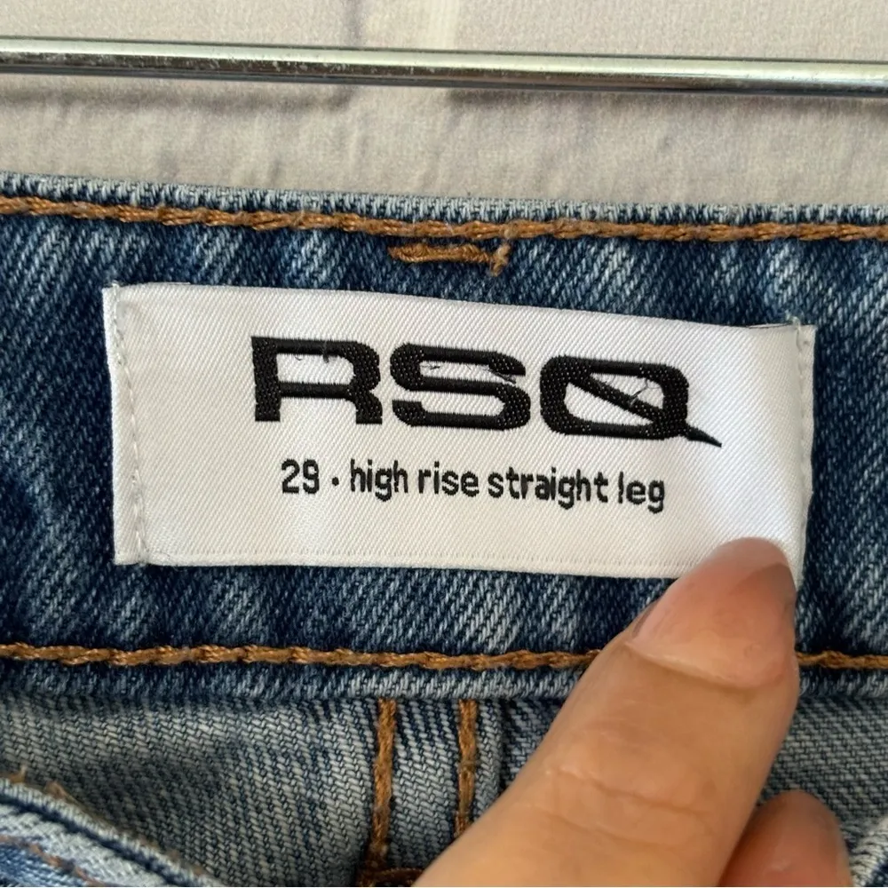 RSQ High rise Straight leg button fly Size 29 - Image 7