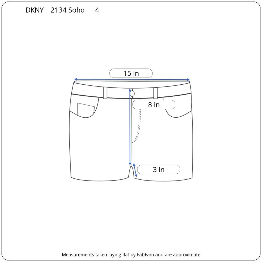 DKNY denim cutoff shorts Soho cut size 4 - Image 5