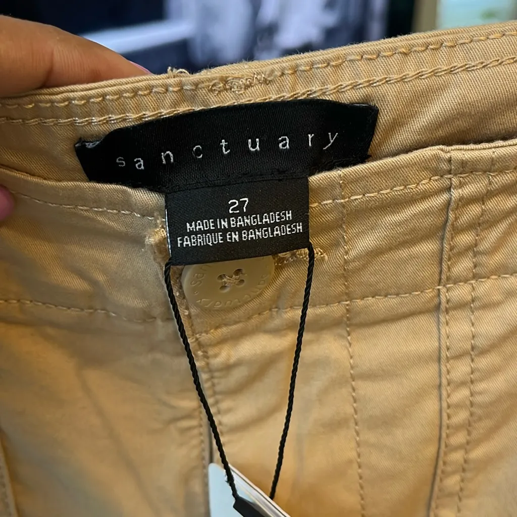 Sanctuary khaki joggers size 27 - Image 3