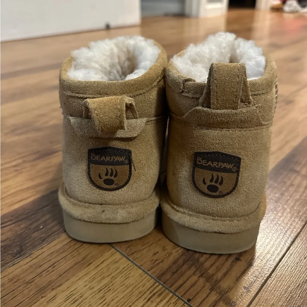 BearPaw Tan Winter Shorty Boots - Image 3
