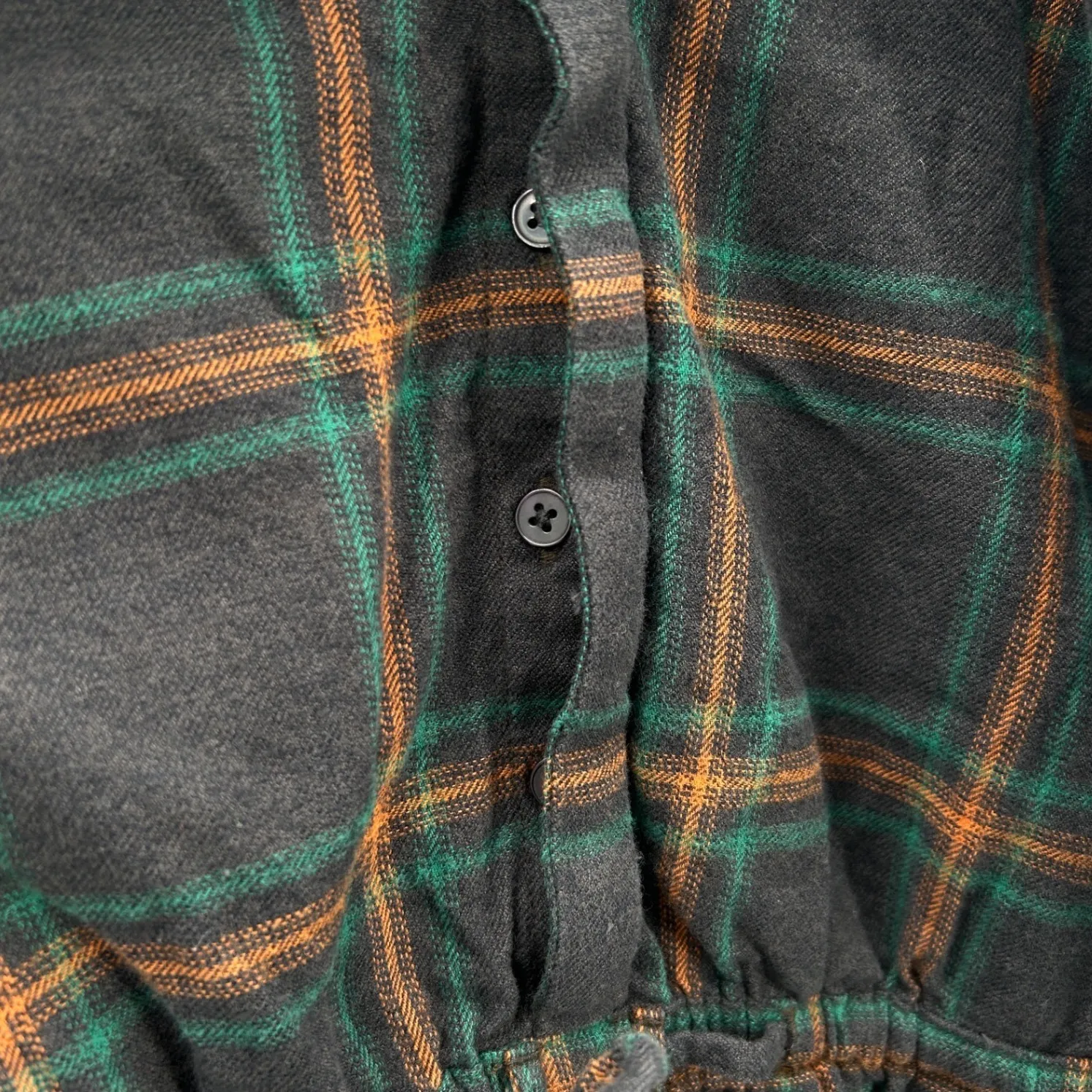 prAna Women's Organic Cotton Plaid Flannel Shirt Dress Long Sleeve Size Medium - Image 6