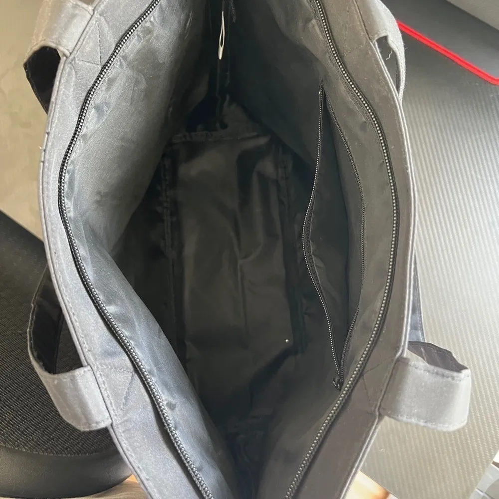 Vintage Y2K Shell Starfish Print Beachy Nylon Shoulder Bag Purse Black - Image 7