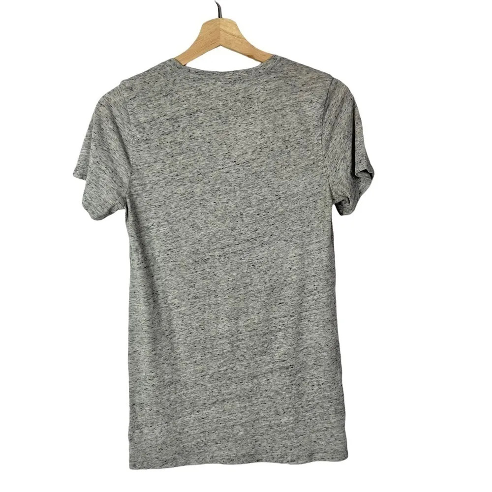 Pink Victoria's Secret Gray V-Neck Basic Short Sleeve T-Shirt M - Image 3