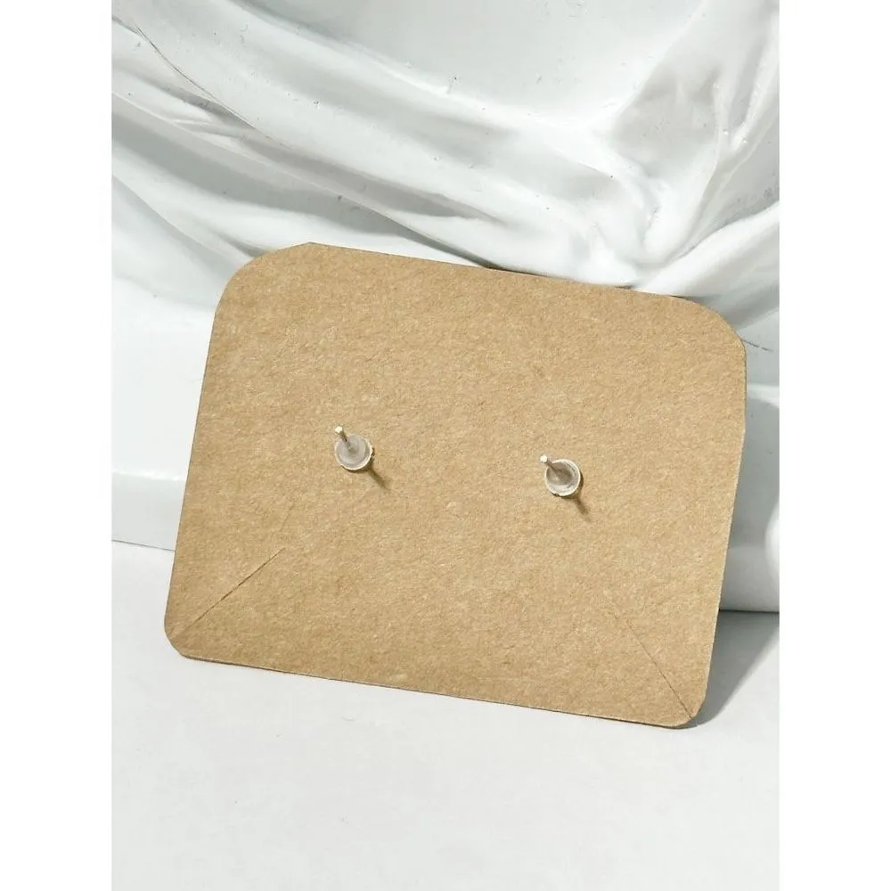 Flower Woven Crochet‎ Style Plastic Acrylic Stud Earrings 1 Pair Green Fashion Green - Image 4