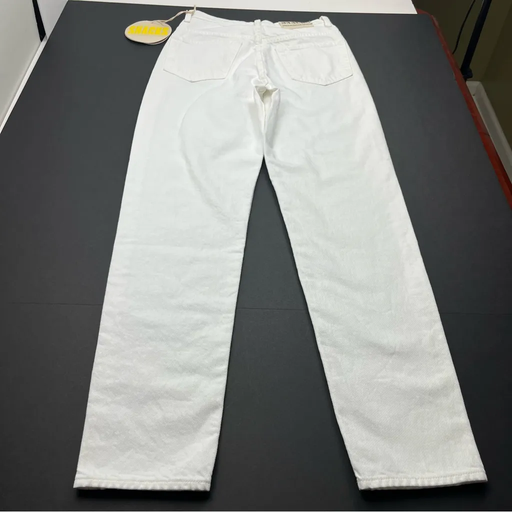 Mother‎ SNACKS High Waist Twizzy Skimp White Sticky Rice Denim Jean 27 NEW *FLAW - Image 15
