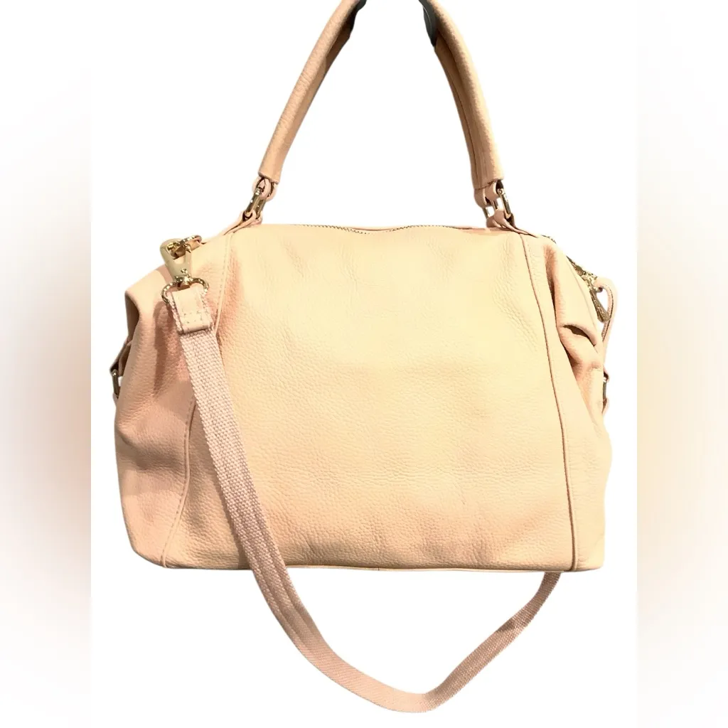 Ora Delphine Elegant Blush Pink Genuine Leather Handbag Excellent Condition. - Image 16